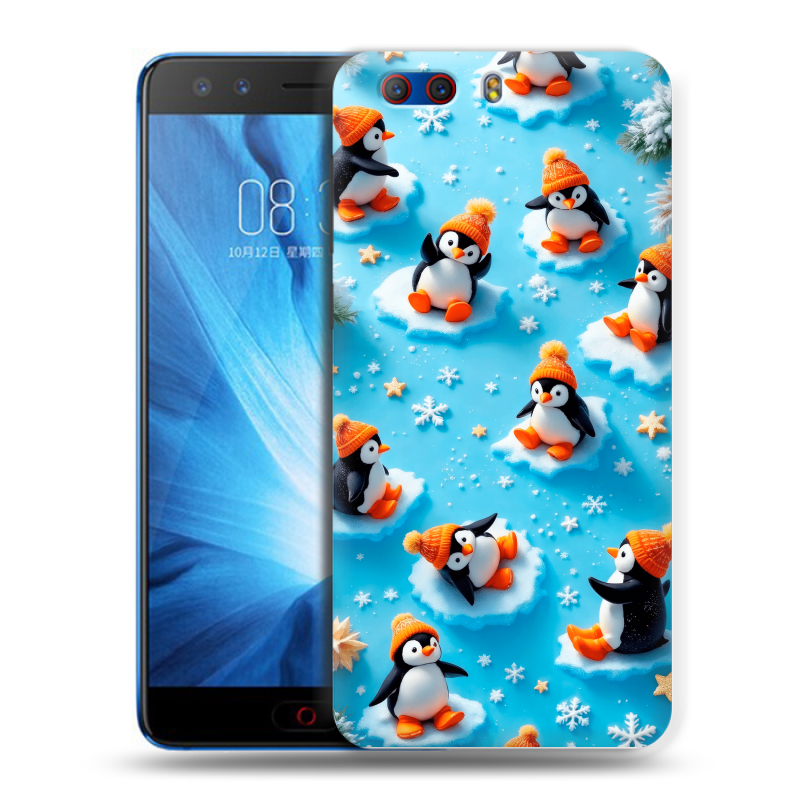 Силиконовый чехол на ZTE Nubia Z17 MiniS с принтом Новый год Силиконовый чехол на ZTE Nubia Z17 MiniS с принтом Новый год