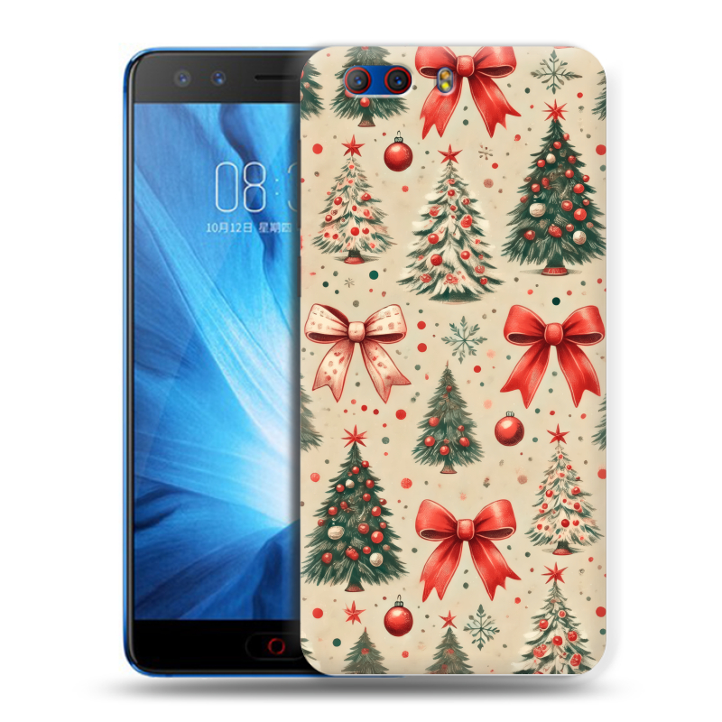 Силиконовый чехол на ZTE Nubia Z17 MiniS с принтом Новый год Силиконовый чехол на ZTE Nubia Z17 MiniS с принтом Новый год