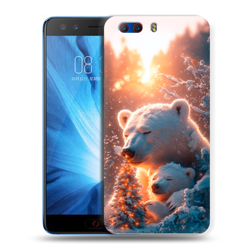 Силиконовый чехол на ZTE Nubia Z17 MiniS с принтом Новый год Силиконовый чехол на ZTE Nubia Z17 MiniS с принтом Новый год