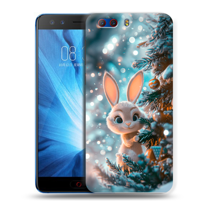 Силиконовый чехол на ZTE Nubia Z17 MiniS с принтом Новый год Силиконовый чехол на ZTE Nubia Z17 MiniS с принтом Новый год