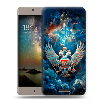 Силиконовый чехол на BQ Space с принтом Герб флаг России Силиконовый чехол на BQ Space с принтом Герб флаг России