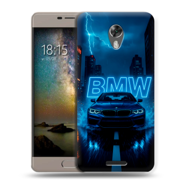 Силиконовый чехол на BQ Space с принтом BMW БМВ