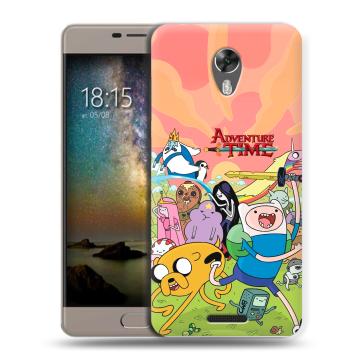 Силиконовый чехол на BQ Space с принтом Adventure time Время приключений
