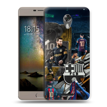 Силиконовый чехол на BQ Space с принтом Messi Barcelona