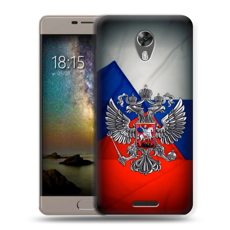 Силиконовый чехол на BQ Space с принтом Флаг России Силиконовый чехол на BQ Space с принтом Флаг России