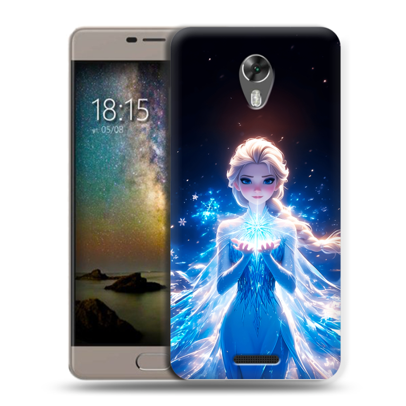 Силиконовый чехол на BQ Space с принтом Холодное сердце Frozen Силиконовый чехол на BQ Space с принтом Холодное сердце Frozen