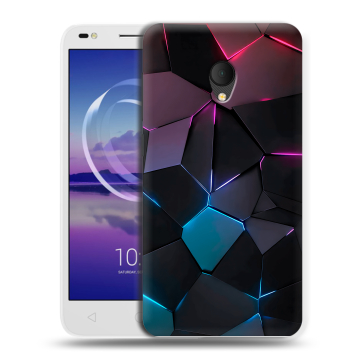 Силиконовый чехол на Alcatel U5 HD 5047d с принтом Геометрия неона Силиконовый чехол на Alcatel U5 HD 5047d с принтом Геометрия неона