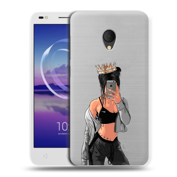Силиконовый чехол на Alcatel U5 HD 5047d с принтом Женские принты Силиконовый чехол на Alcatel U5 HD 5047d с принтом Женские принты