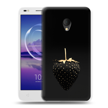 Силиконовый чехол на Alcatel U5 HD 5047d с принтом Черная клубника Силиконовый чехол на Alcatel U5 HD 5047d с принтом Черная клубника