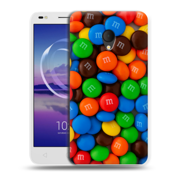 Силиконовый чехол на Alcatel U5 HD 5047d с принтом Конфеты Силиконовый чехол на Alcatel U5 HD 5047d с принтом Конфеты