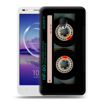 Силиконовый чехол на Alcatel U5 HD 5047d с принтом Кассета