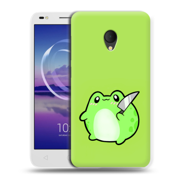 Силиконовый чехол на Alcatel U5 HD 5047d с принтом Лягушенок