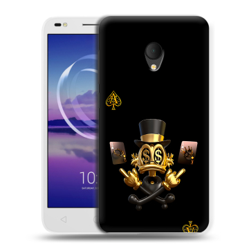 Силиконовый чехол на Alcatel U5 HD 5047d с принтом Золотой скрудж макдак Силиконовый чехол на Alcatel U5 HD 5047d с принтом Золотой скрудж макдак
