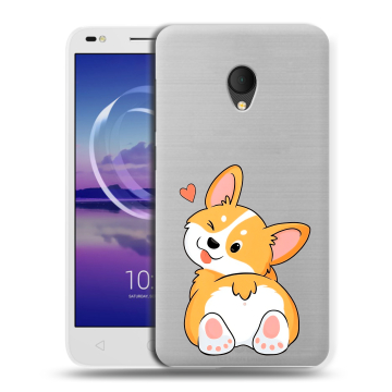 Силиконовый чехол на Alcatel U5 HD 5047d с принтом Корги