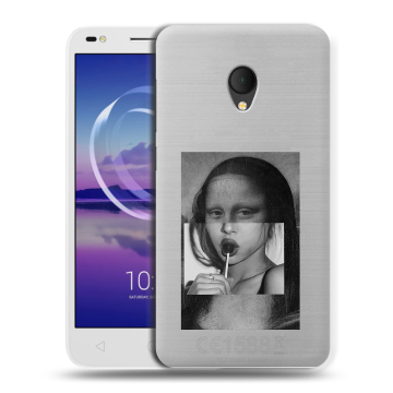 Силиконовый чехол на Alcatel U5 HD 5047d с принтом Мона Лиза