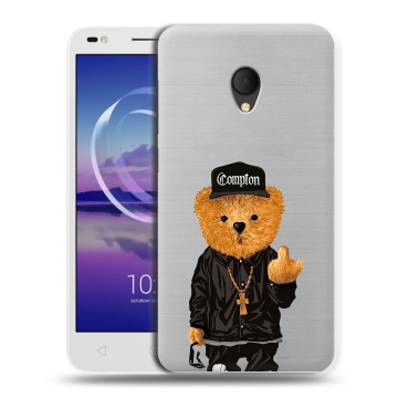 Силиконовый чехол на Alcatel U5 HD 5047d с принтом Плюшевый медведь