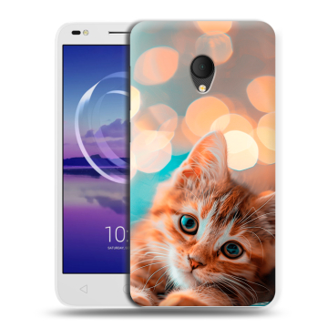 Силиконовый чехол на Alcatel U5 HD 5047d с принтом котик