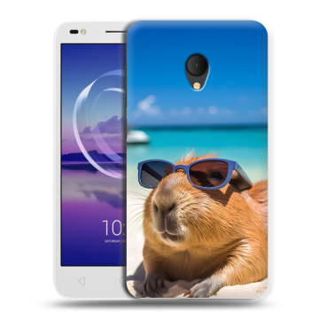Силиконовый чехол на Alcatel U5 HD 5047d с принтом Капибара