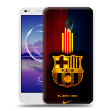 Силиконовый чехол на Alcatel U5 HD 5047d с принтом Барселона Barcelona Силиконовый чехол на Alcatel U5 HD 5047d с принтом Барселона Barcelona