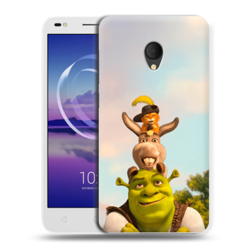 Силиконовый чехол на Alcatel U5 HD 5047d с принтом Шрек Shrek