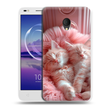 Силиконовый чехол на Alcatel U5 HD 5047d с принтом котята котики Силиконовый чехол на Alcatel U5 HD 5047d с принтом котята котики
