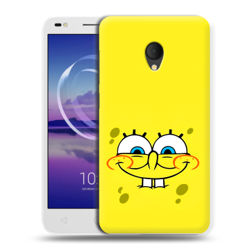 Силиконовый чехол на Alcatel U5 HD 5047d с принтом спанчбоб спанч боб Силиконовый чехол на Alcatel U5 HD 5047d с принтом спанчбоб спанч боб