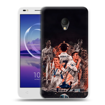 Силиконовый чехол на Alcatel U5 HD 5047d с принтом Реал Роналдо Real Ronaldo Силиконовый чехол на Alcatel U5 HD 5047d с принтом Реал Роналдо Real Ronaldo