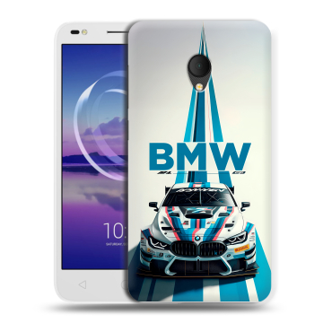 Силиконовый чехол на Alcatel U5 HD 5047d с принтом БМВ BMW