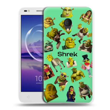 Силиконовый чехол на Alcatel U5 HD 5047d с принтом Шрек Shrek
