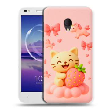 Силиконовый чехол на Alcatel U5 HD 5047d с принтом для девочек