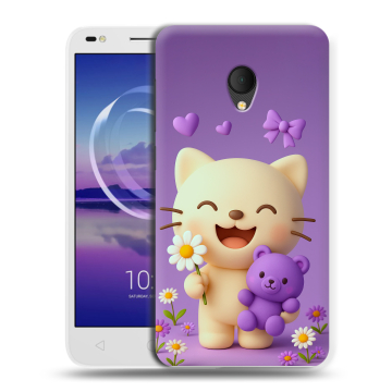Силиконовый чехол на Alcatel U5 HD 5047d с принтом для девочек