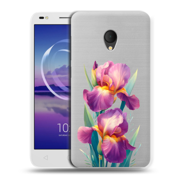 Силиконовый чехол на Alcatel U5 HD 5047d с принтом Цветы орхидеи