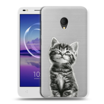 Силиконовый чехол на Alcatel U5 HD 5047d с принтом Котенок