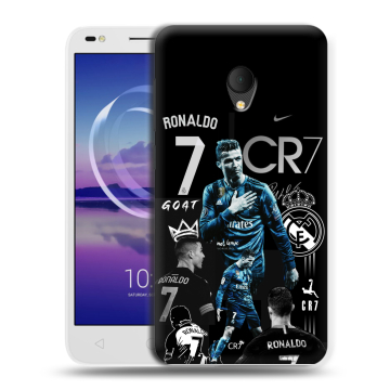 Силиконовый чехол на Alcatel U5 HD 5047d с принтом Реал Роналдо Силиконовый чехол на Alcatel U5 HD 5047d с принтом Реал Роналдо