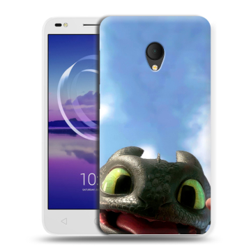 Силиконовый чехол на Alcatel U5 HD 5047d с принтом Как приручить дракона