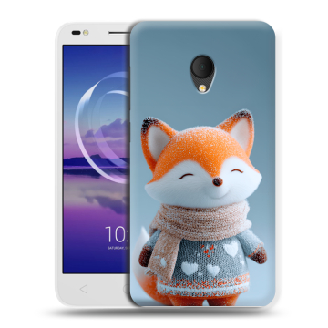 Силиконовый чехол на Alcatel U5 HD 5047d с принтом Лиса