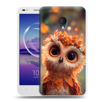 Силиконовый чехол на Alcatel U5 HD 5047d с принтом Милая сова