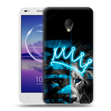 Силиконовый чехол на Alcatel U5 HD 5047d с принтом Король лев