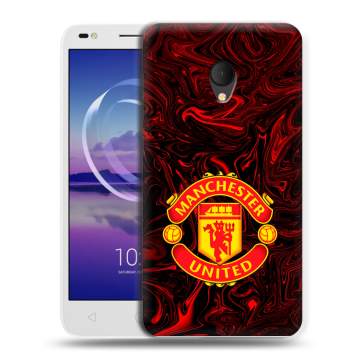 Силиконовый чехол на Alcatel U5 HD 5047d с принтом Manchester United