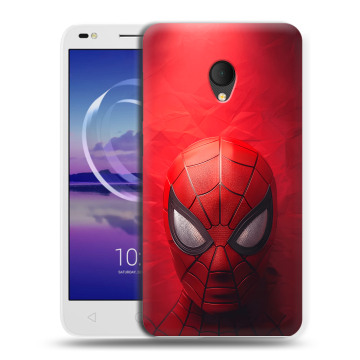 Силиконовый чехол на Alcatel U5 HD 5047d с принтом Spiderman Человек паук