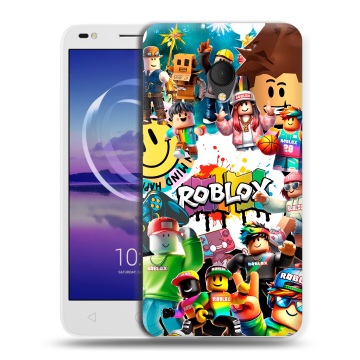 Силиконовый чехол на Alcatel U5 HD 5047d с принтом Roblox Роблокс Силиконовый чехол на Alcatel U5 HD 5047d с принтом Roblox Роблокс