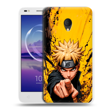 Силиконовый чехол на Alcatel U5 HD 5047d с принтом Naruto Наруто