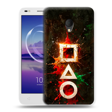 Силиконовый чехол на Alcatel U5 HD 5047d с принтом Squid Game Игра кальмара