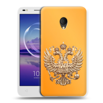Силиконовый чехол на Alcatel U5 HD 5047d с принтом Герб Флаг России