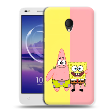 Силиконовый чехол на Alcatel U5 HD 5047d с принтом Спанч боб Спанчбоб