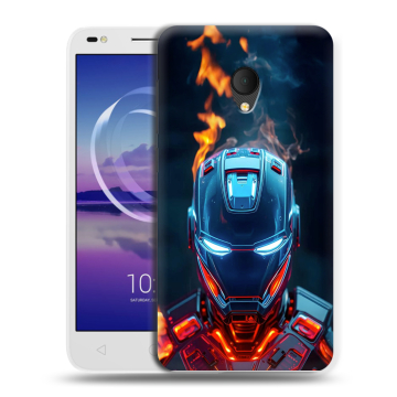Силиконовый чехол на Alcatel U5 HD 5047d с принтом IronMan Железный человек