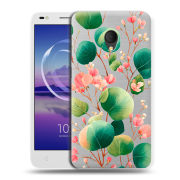 Силиконовый чехол на Alcatel U5 HD 5047d с принтом женский