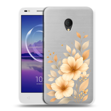 Силиконовый чехол на Alcatel U5 HD 5047d с принтом для девушки