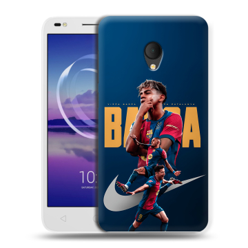 Силиконовый чехол на Alcatel U5 HD 5047d с принтом Барселона Barca Yamal 