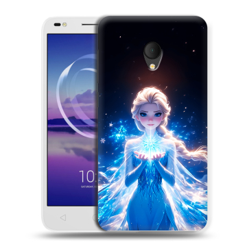 Силиконовый чехол на Alcatel U5 HD 5047d с принтом Холодное сердце Frozen